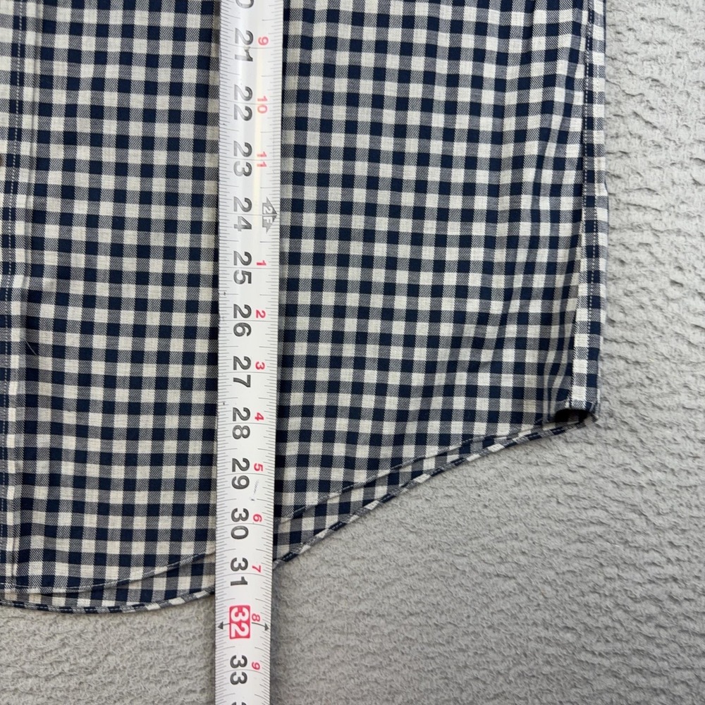 Brooks Brothers Shirt Mens Large Blue Gingham Check Non Iron Supima Button Down - Picture 10 of 12